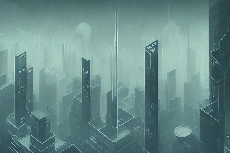 A dark and suspenseful cityscape