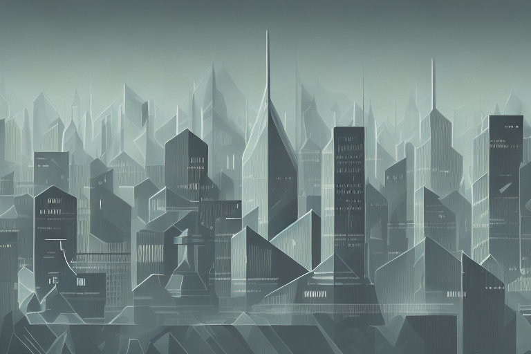 A dark and mysterious cityscape