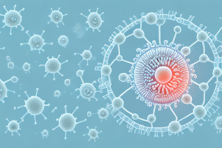 A virus or bacteria