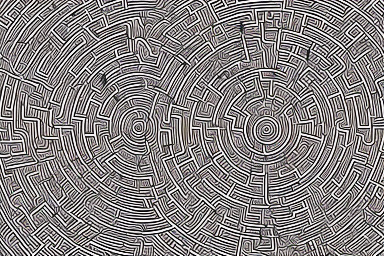 A mysterious labyrinth with a hint of danger