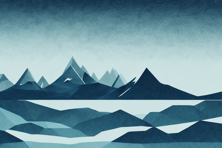 A mysterious landscape with a dark sky