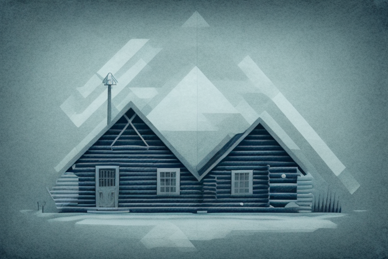 A mysterious cabin in a dark and eerie setting