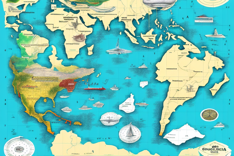 A map of cuba with a plane flying overhead